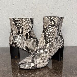 Tory‎ Burch Brooke Roccia Snake Print Leather Boots